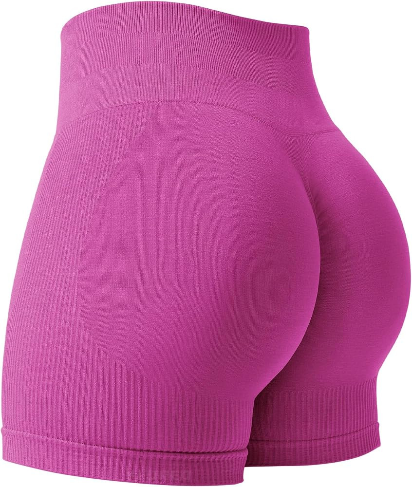 YEOREO Women Workout Scrunch Shorts Stella Seamless Gym Shorts High Waisted Butt Lifting Yoga Sho... | Amazon (US)