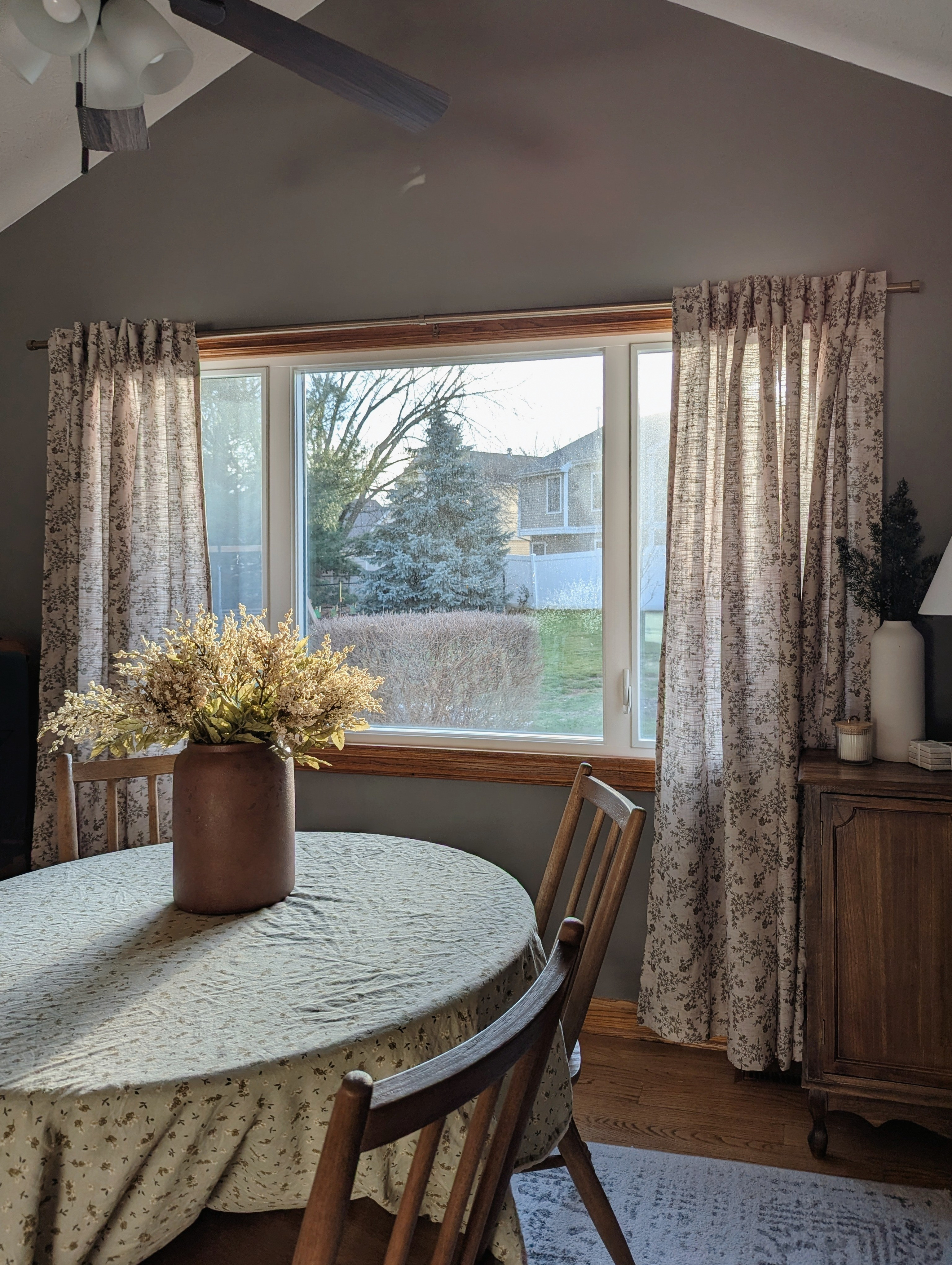 These TWOPAGES custom curtains are perfect for larger windows that are hard to find window treatments for. I chose the Sara Le Linen print for our dining area and it's perfect. It ties in the perfect blend of timeless vintage florals and gives the room a beautiful glow. Completely customize your curtains by choosing width, length, pleat type, hang type, privacy shade % and more! #twopagescurtains #twopageshome #customcurtains #curtains 

#LTKHome