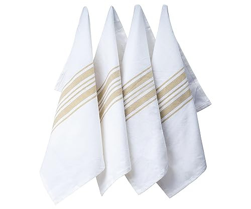 Begie Kitchen Towels 100% Cotton Pack of 6, Highly Absorbent Quick Drying Super Soft Premium Dish Towel for Kitchen with Hanging Loop Hand & Tea Towels - 18x28 Inch, | Amazon (US)