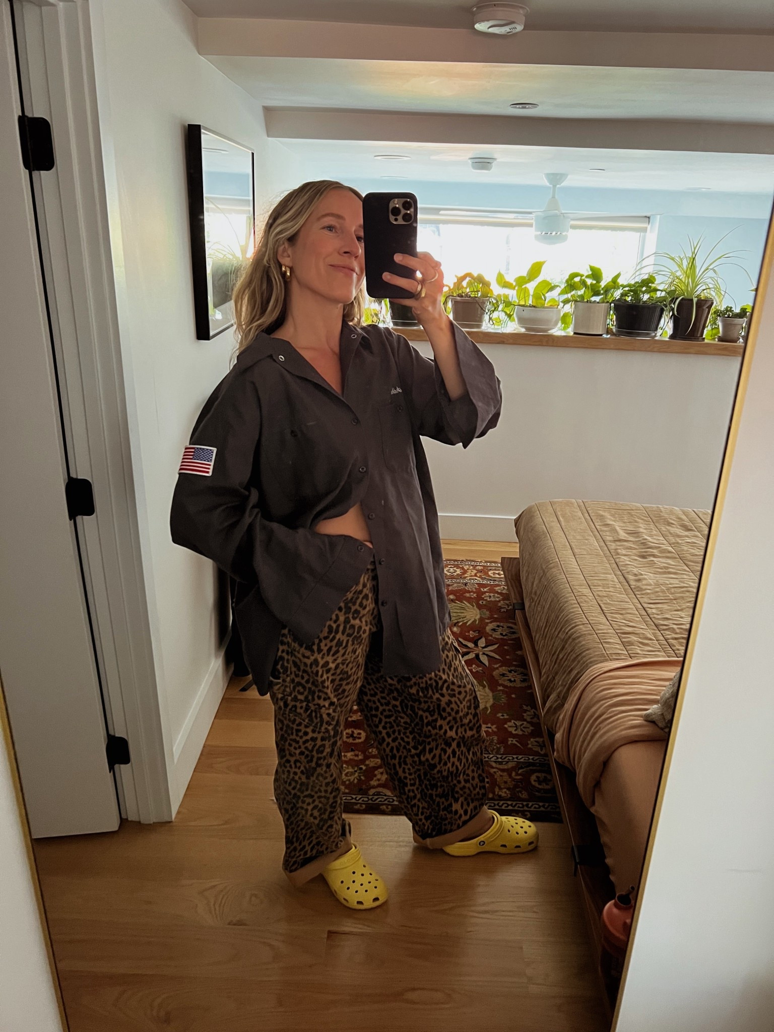 UK10 in pants
shirt is vintage! 