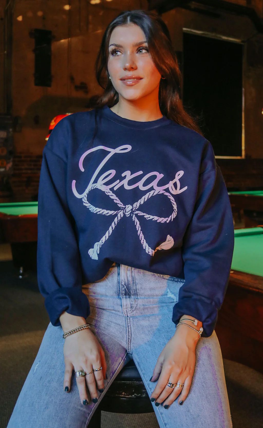 charlie southern: texas bow sweatshirt | RIFFRAFF