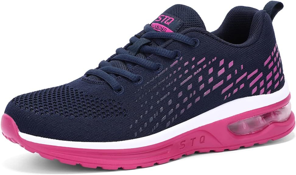 Amazon.com | STQ Tennis Shoes Women Walking Running Shoes Athletic Fashion Sneakers for Workout G... | Amazon (US)