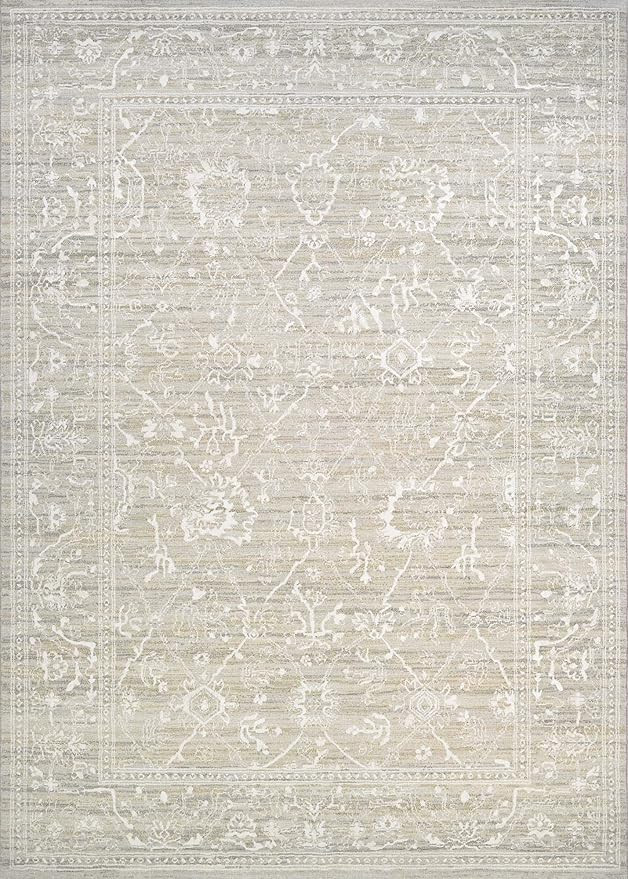 Couristan Everest Persian Arabesque Area Rug, 7'10" x 11'2", Bone | Amazon (US)