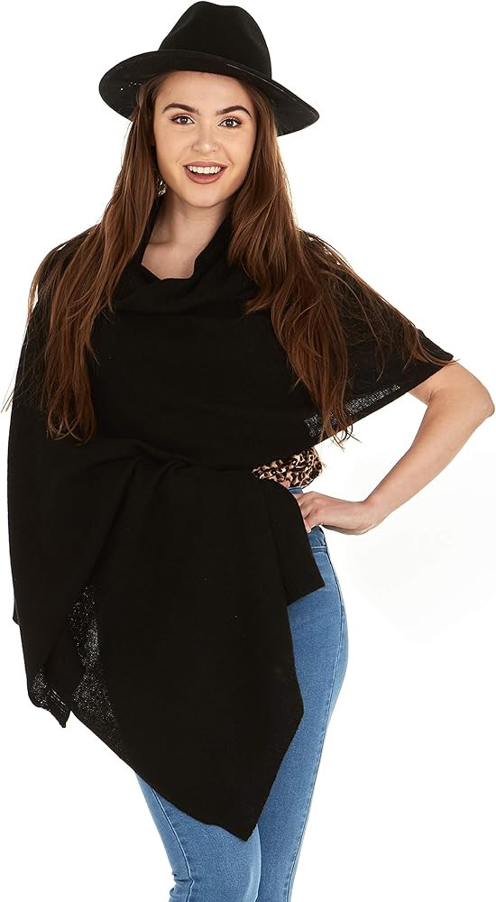 Manio Cashmere 100% Cashmere Knitted Wrap Shawl Extra Large Scarf Stole | Amazon (US)