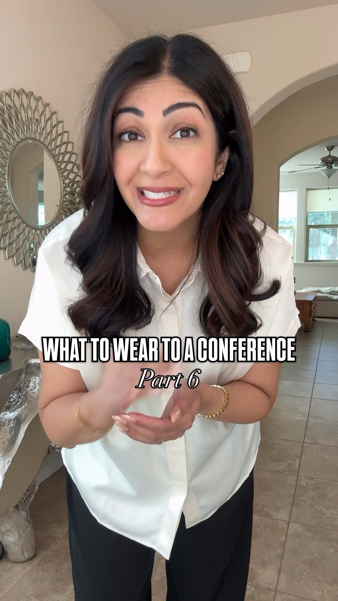 Conference outfit part five- if you’re looking for what to wear to a conference or work event with a business casual attire, as someone who works in corporate and attends and speaks at a lot of conferences, here’s what I wear if I want to be comfortable:
-loose, wide leg tailored pants with stretchy waist
-loose cute top
-skinny belt
-flat shoes for work

Perfect for:
• office days 
• client meetings 
• presentations
• work dinners 
• conference 


#officeoutfit #springworkwear #conferenceoutfit #businesscasual #workwear #conference #office #blazer #amazonworkwear 

#LTKWorkwear #LTKootd #LTKgrwm