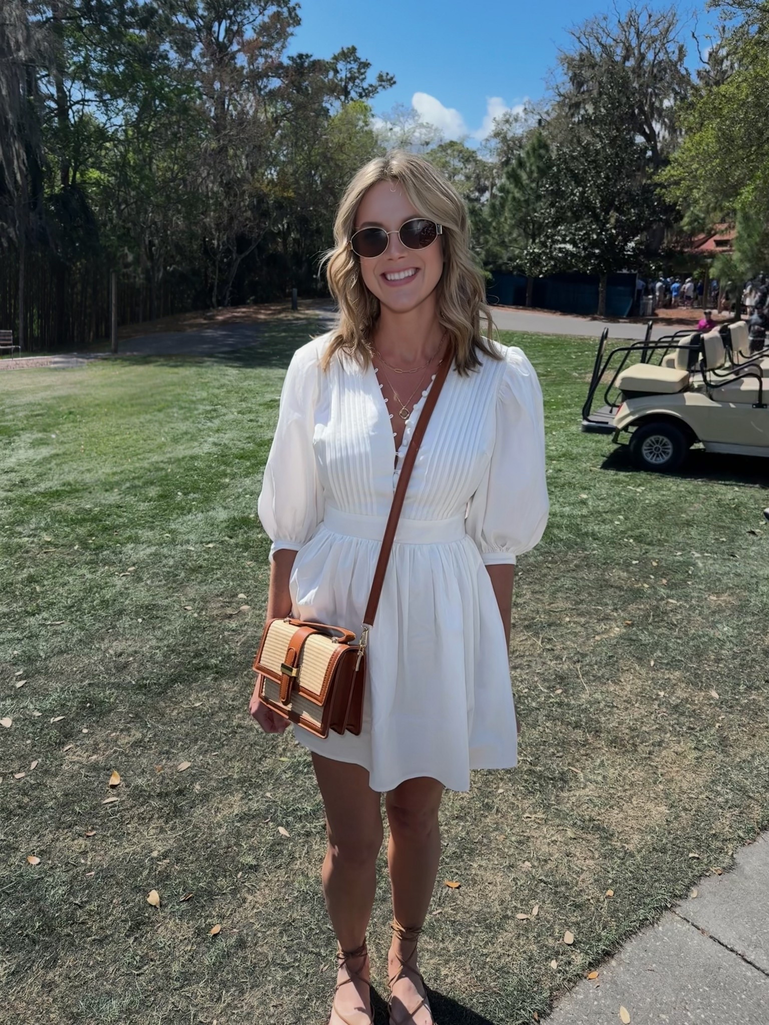 What I wore to TPC! Dress is true to size, wearing size 2