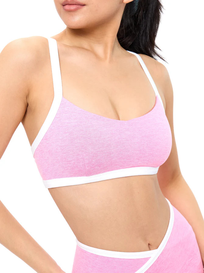 Dream Heather Contrast Sports Bra - Heather Sunbeam | Buffbunny