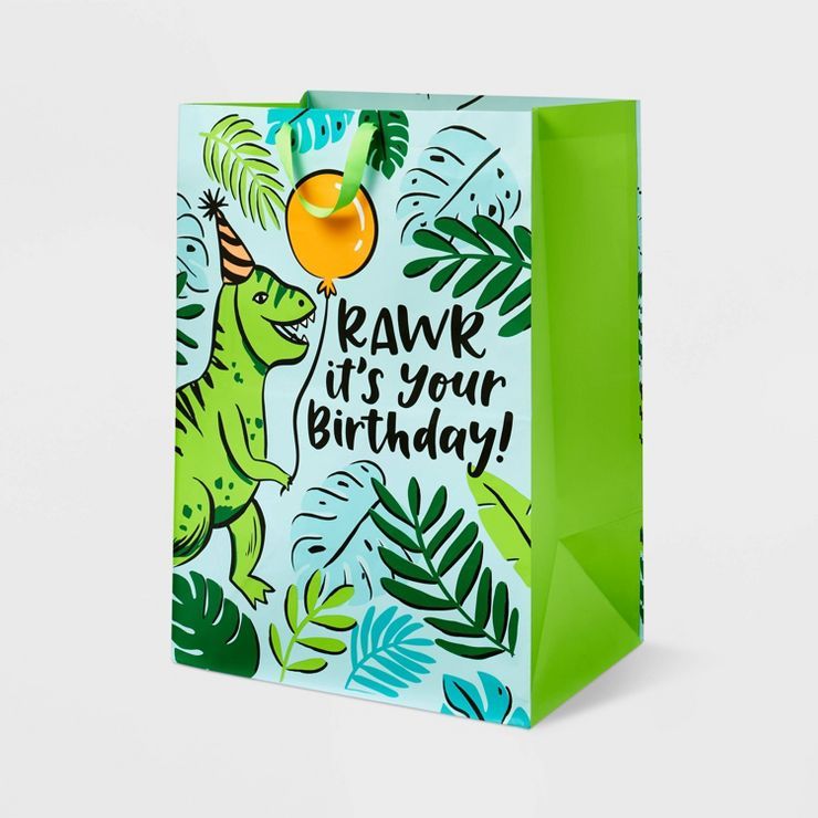 XLarge Dinosaur Print Gift Bag - Spritz™ | Target