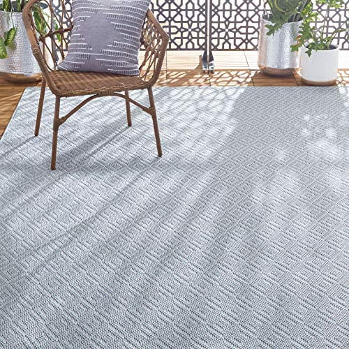 Home Dynamix Tripoli Lydia Geometric Area Rug, Blue/Cream, 6'6"x9'6" | Walmart (US)
