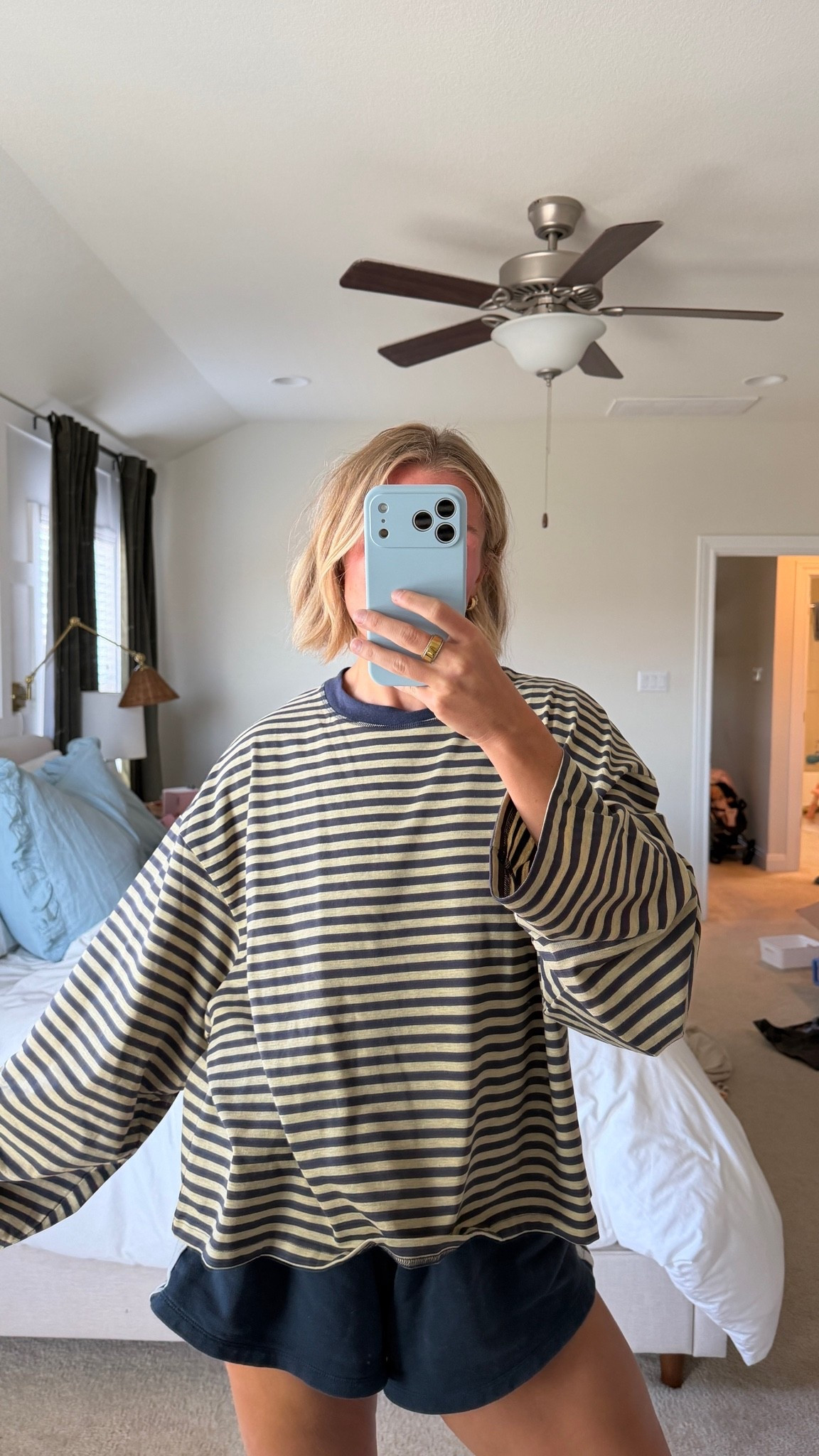 wearing an XL