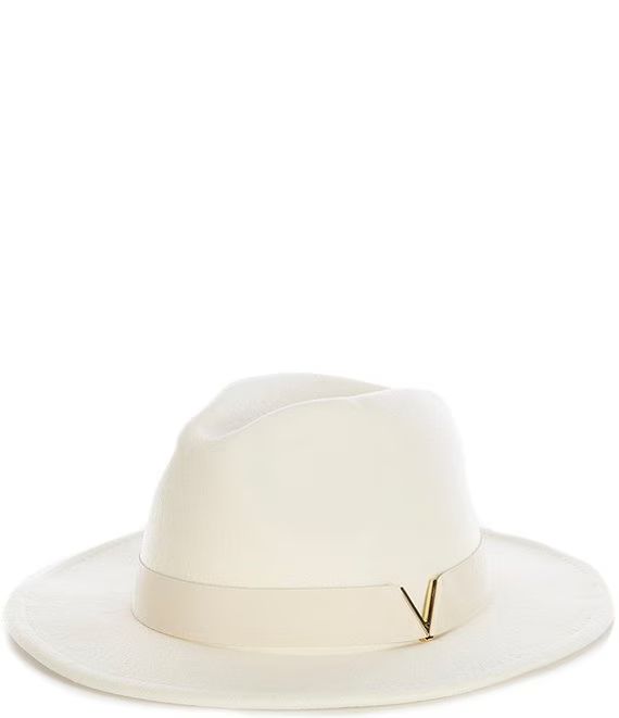 Vegan Leather V Band Panama Hat | Dillard's