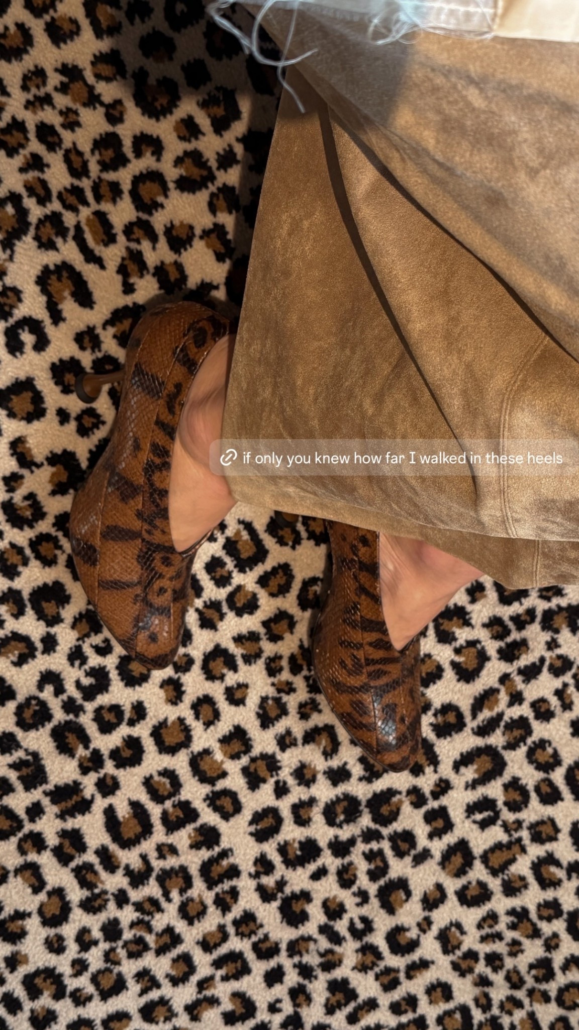 if only your knew how far i walked in these heels