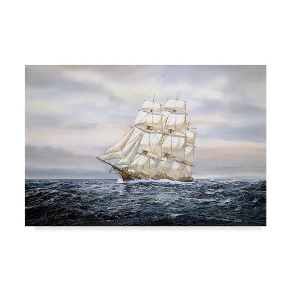 'Clipper Ship' Acrylic Painting Print on Wrapped Canvas | Wayfair North America