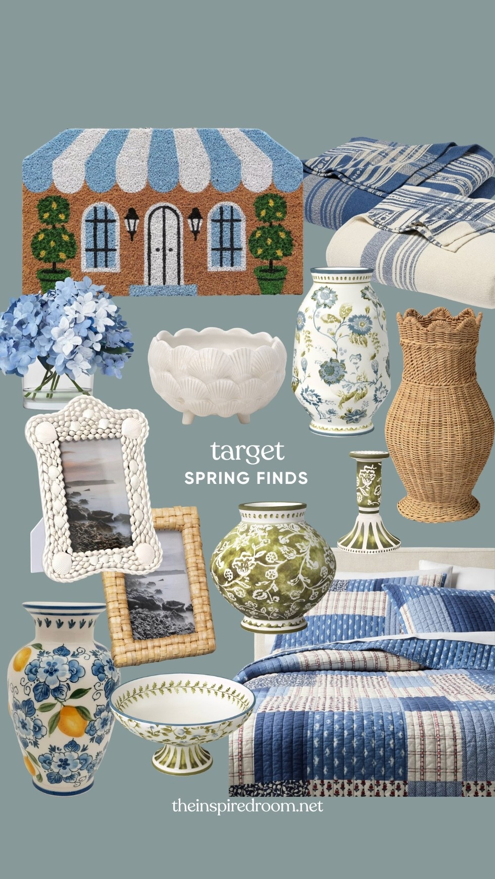 Target spring home decor finds 2026 - coastal cottage, frames, patchwork quilts, rattan vase, striped blankets, doormat and more 

#LTKHome #LTKSeasonal #LTKSaleAlert