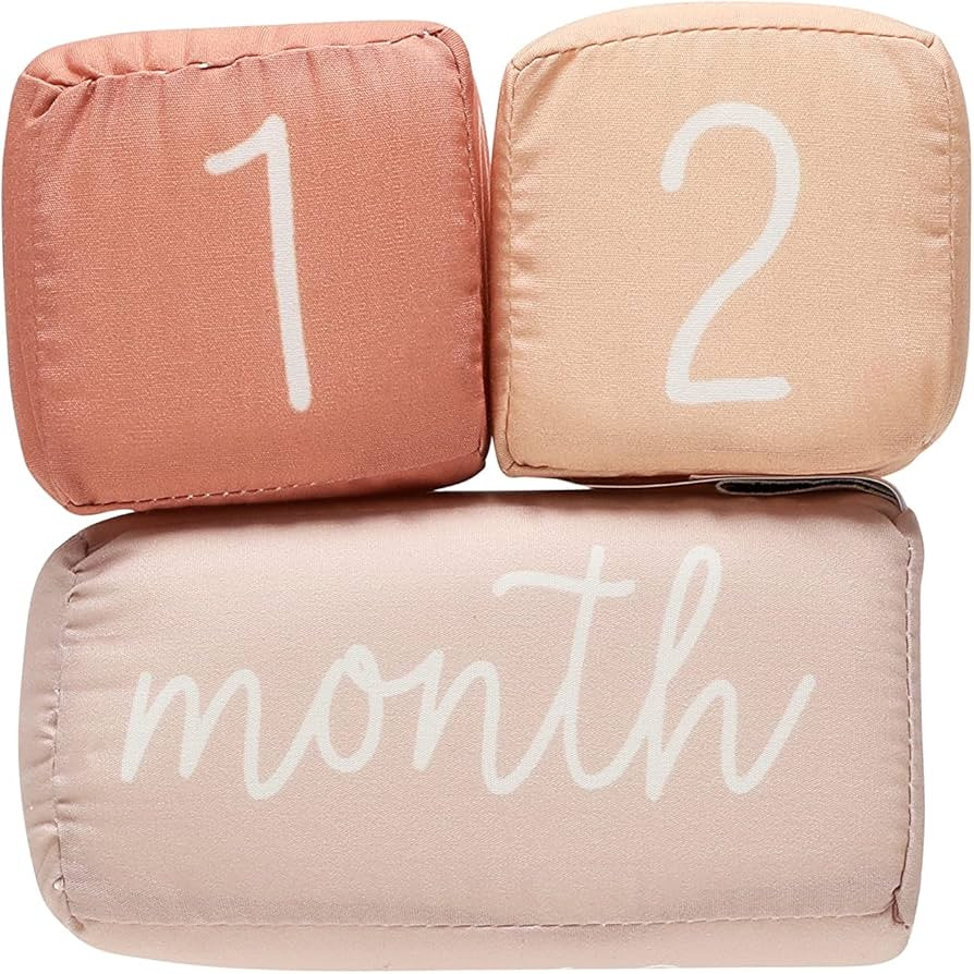 Little Pear Plush Milestone Blocks, Baby Month Plush Blocks, New and Expecting Moms Gift, Baby Ag... | Amazon (US)