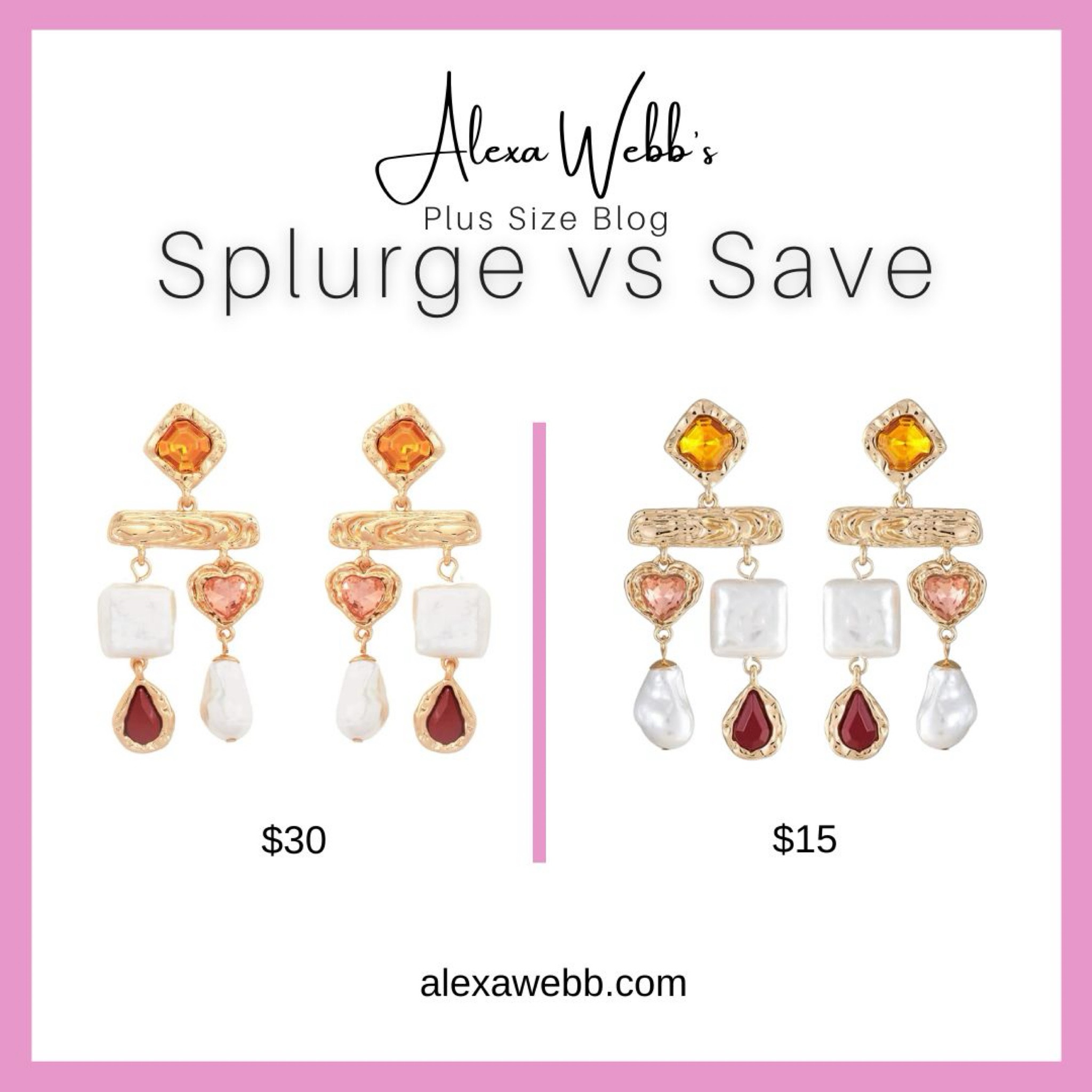 Baroque Dangle Earrings: Splurge Vs Save #plussize Alexa Webb

#LTKStyleTip #LTKFindsUnder50 #LTKPlusSize