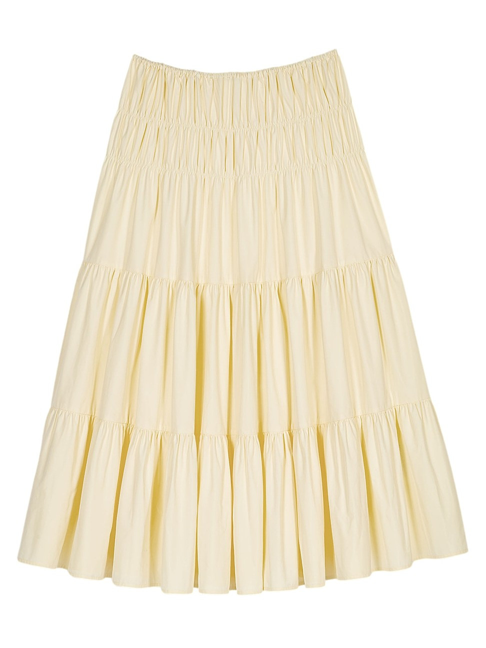 Women's Long Gathered Skirt - Yellow - Size 4 | Saks Fifth Avenue