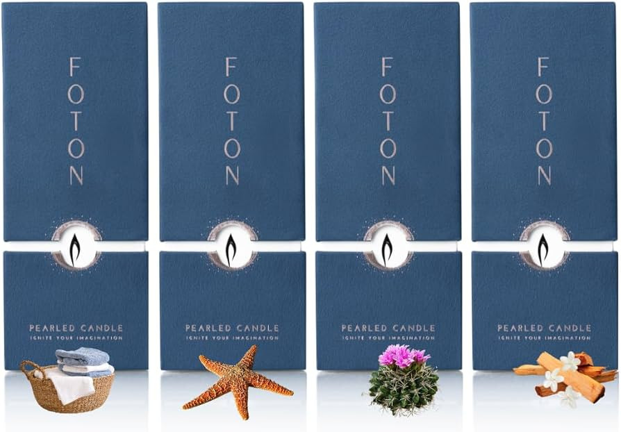 Foton Pearled Candle Bestsellers Gift Scented Bundle 18oz 4-Pack – Non Toxic Luxury Long Lastin... | Amazon (US)