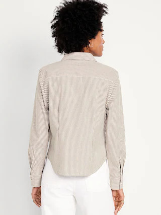 Slim Button-Down Striped Shirt | Old Navy (CA)