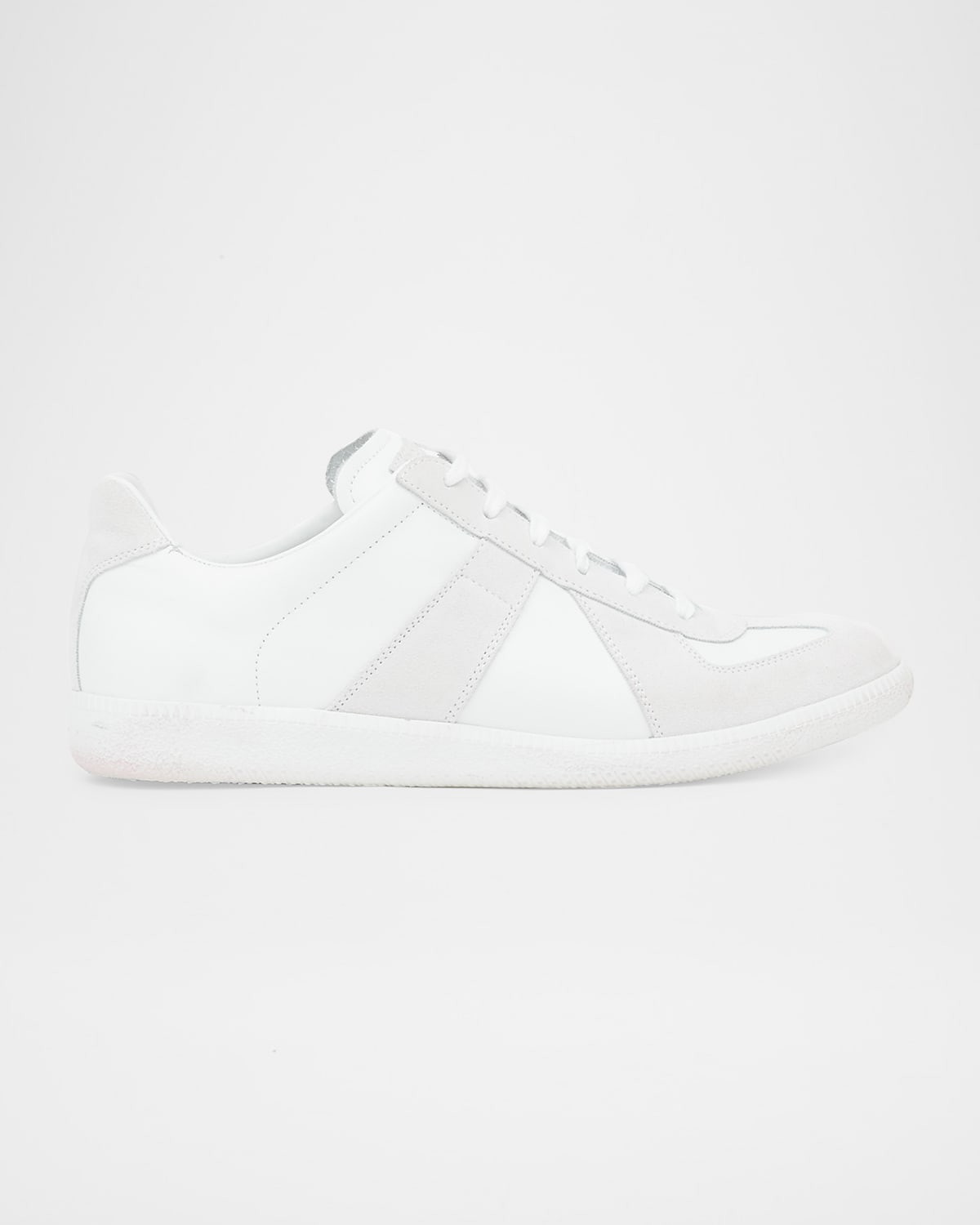 Men's Replica Leather Suede Low-Top Sneakers | Neiman Marcus