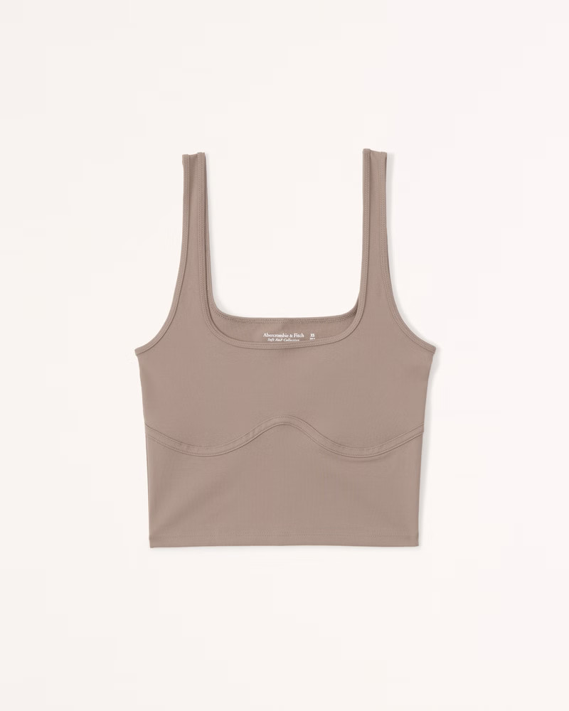 Women's Seamless Fabric Corset Squareneck Tank | Women's | Abercrombie.com | Abercrombie & Fitch (US)