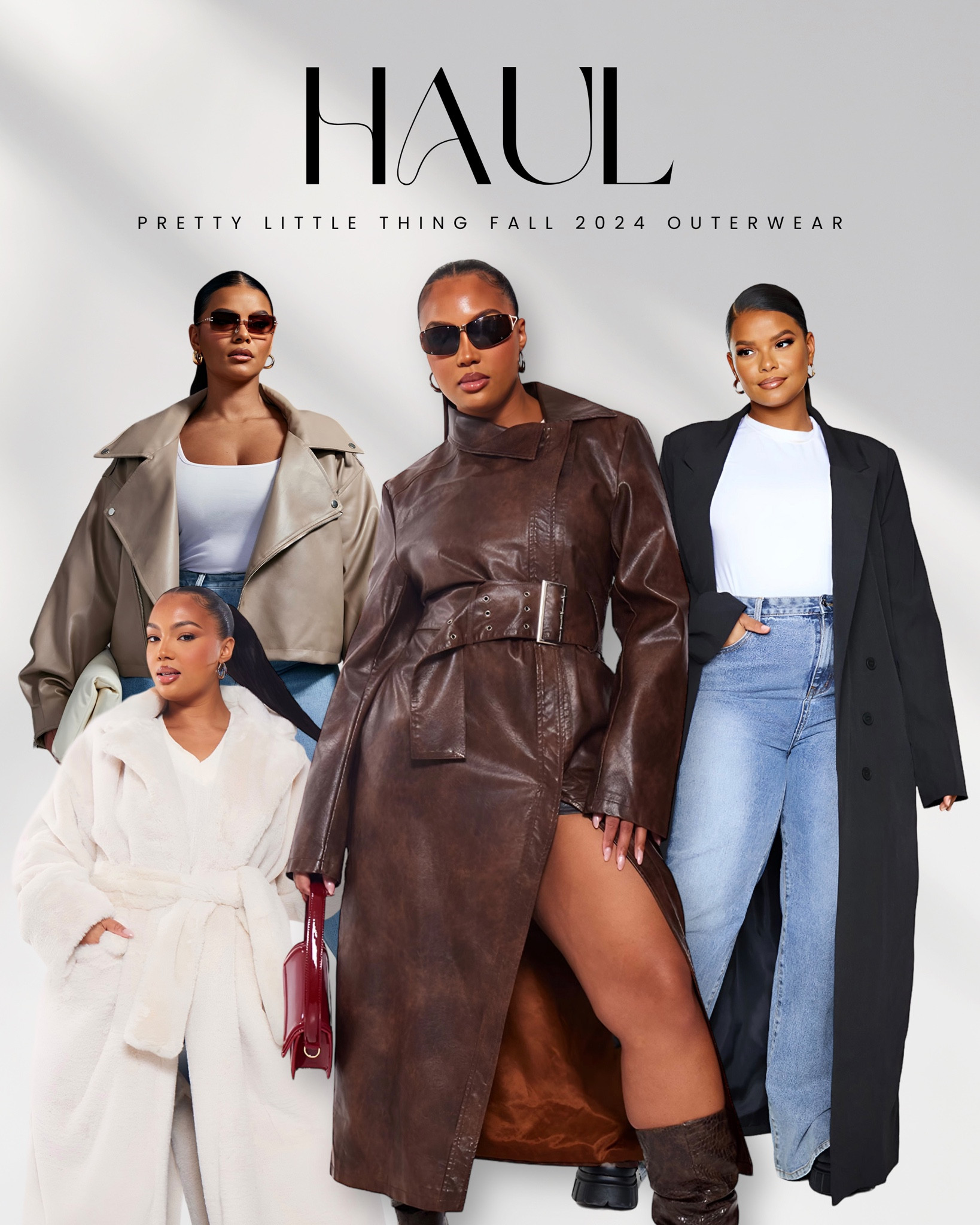 Pretty Little Thing plus size fall 2024 outerwear haul. 

#LTKPlusSize #LTKSeasonal #LTKFindsUnder100