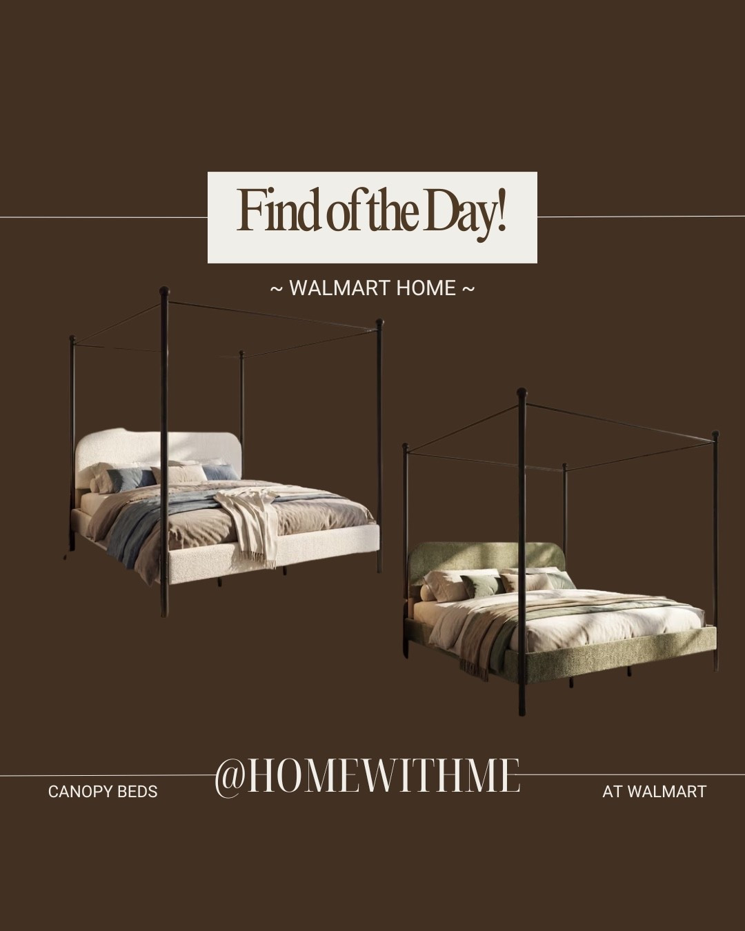 Walmart canopy bed! NEW 😍

#LTKHome #LTKSaleAlert
