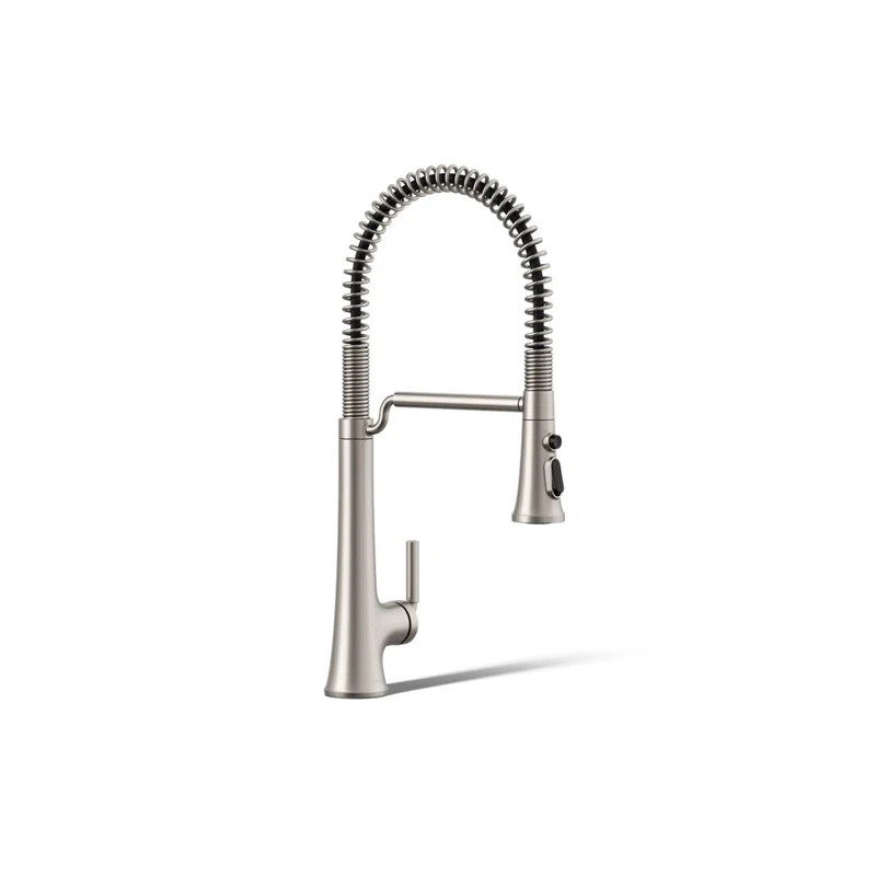 Kohler Tone Single Handle Semi-Professional Pre-Rinse Kitchen Sink Faucet with Three-Function Pul... | Wayfair North America