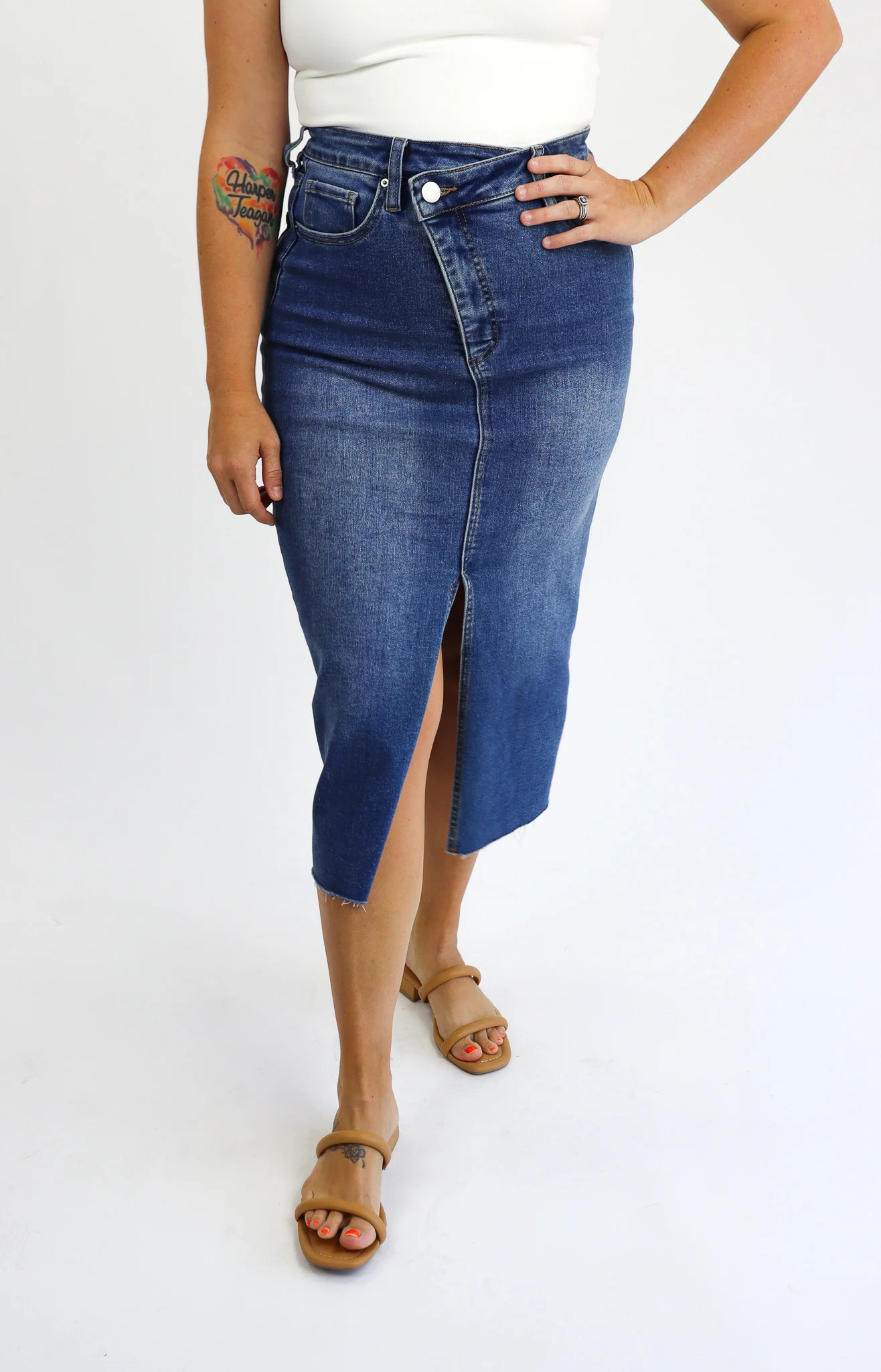 Tummy Control Midi Skirt by Alexander Jane | Alexander Jane Boutique