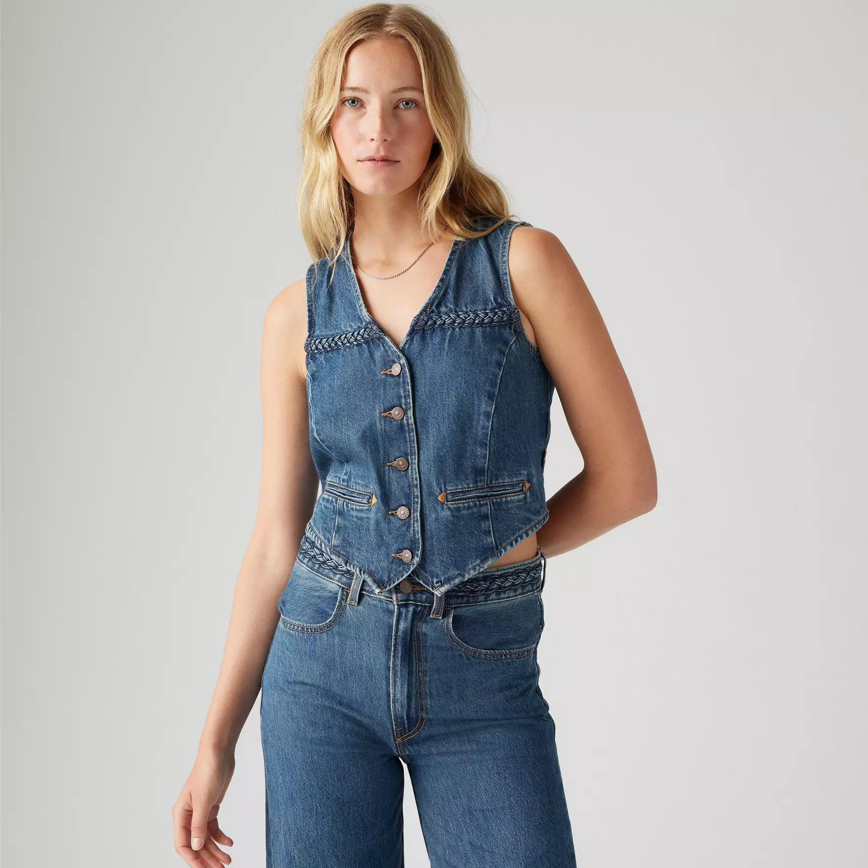 Gilet Braided - Bleu | Levi's® FR | Levi's EU