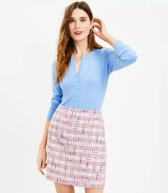 Tweed Shift Skirt | LOFT