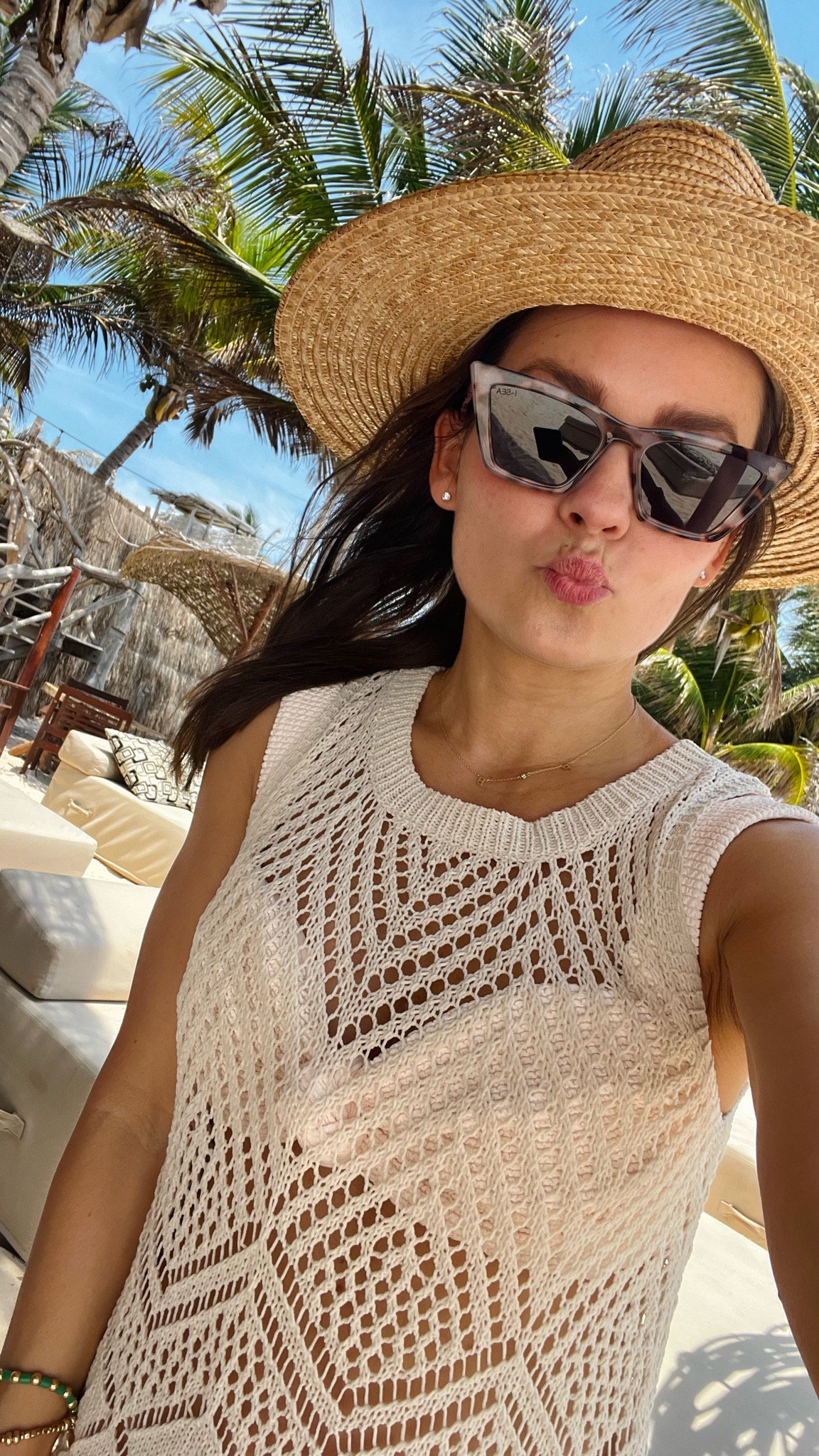 Beach club life 😎🌴 These sunnies are too cute- polarized and under $30! 

#LTKunder100 #LTKswim #LTKtravel