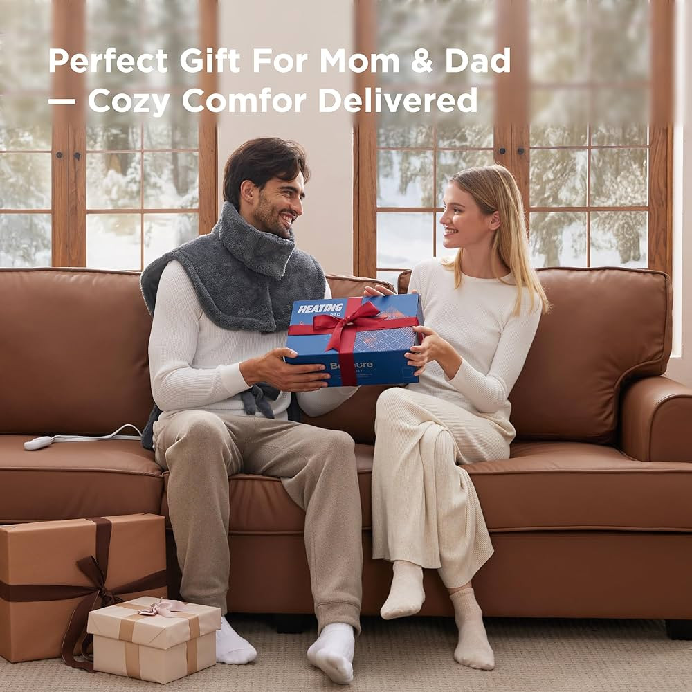 Bedsure Full Body Heating Pad for Back - Birthday Gifts for Seniors Women Mom, Wrap Electric Heat... | Amazon (US)