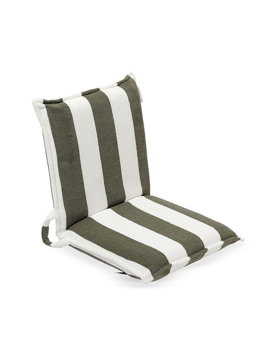The Vacay Olive Stripe Terry Travel Lounger - Green | Saks Fifth Avenue