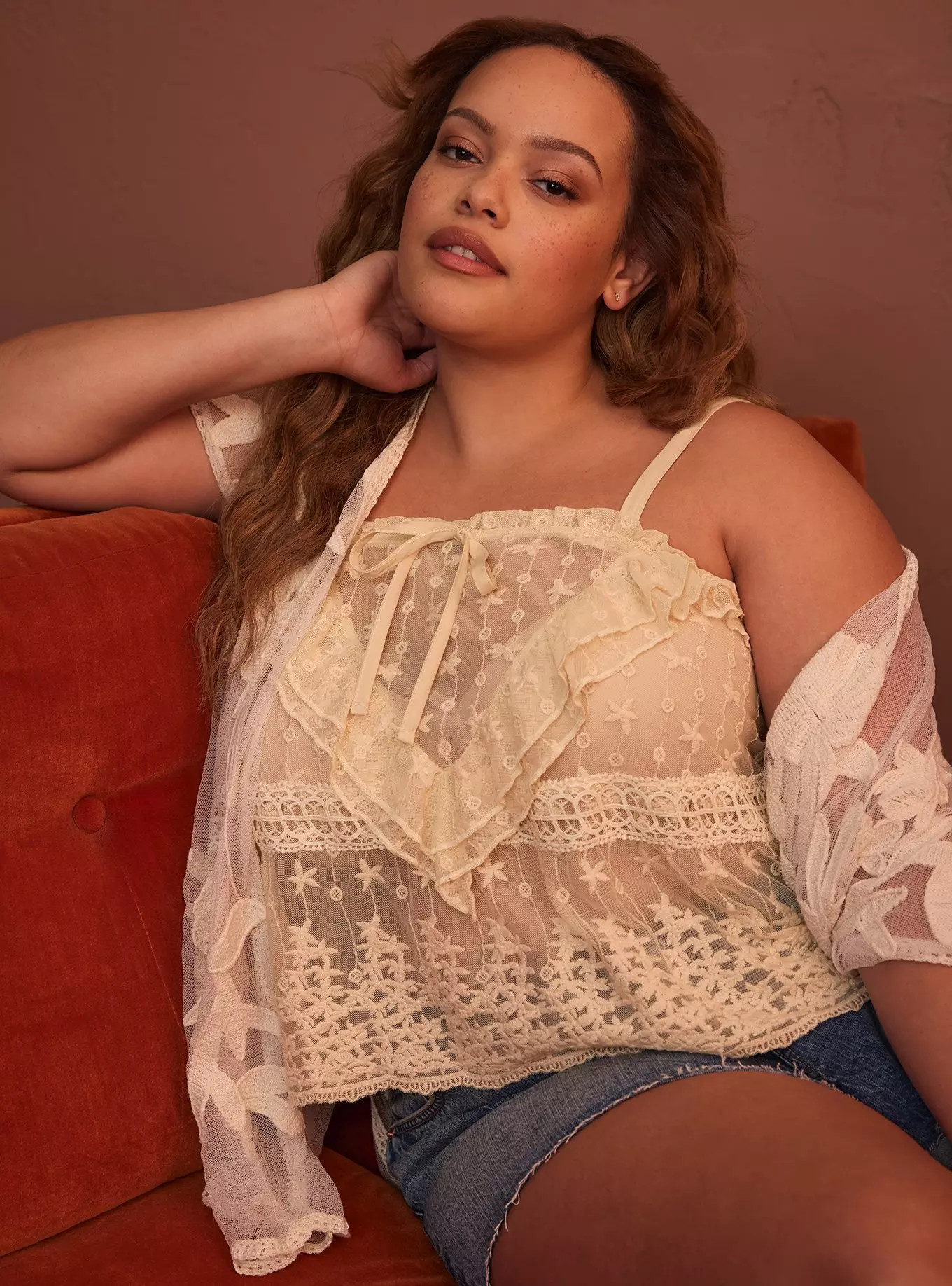 Festi Embroidered Lace Cami | Torrid (US & Canada)