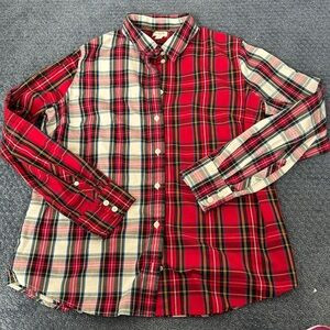 J Crew mixed plaid shirt | Poshmark
