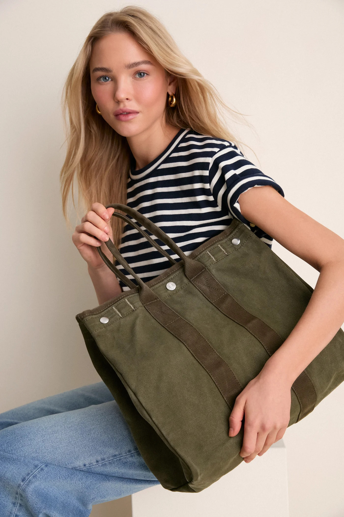 Military Olive Perfect Weekday Tote | Tuckernuck (US)