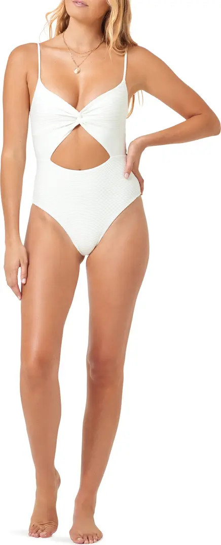 Kyslee Twisted Cutout One-Piece Swimsuit | Nordstrom