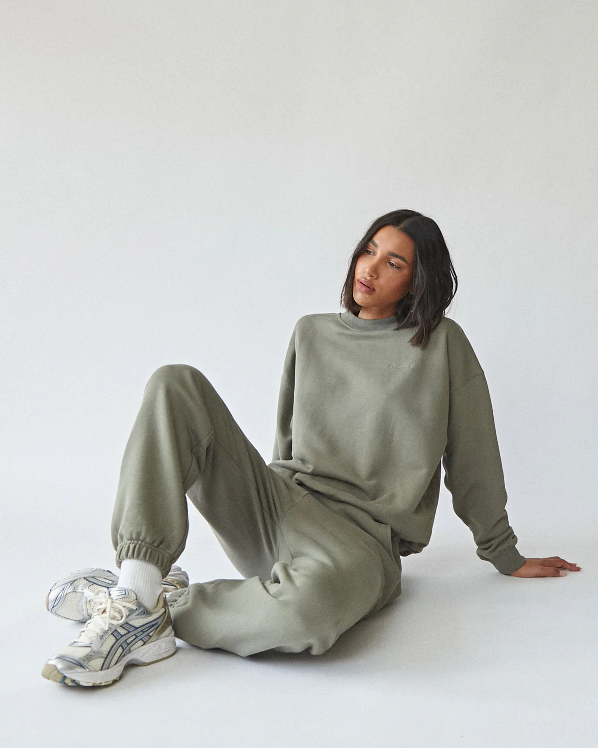 Oversized Sweatshirt - Olive Green | Adanola UK