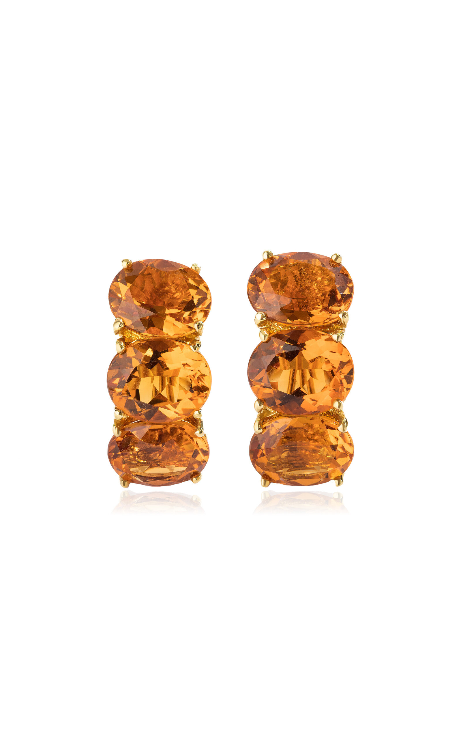 18k Yellow Gold Citrine Beam Earrings | Moda Operandi (Global)
