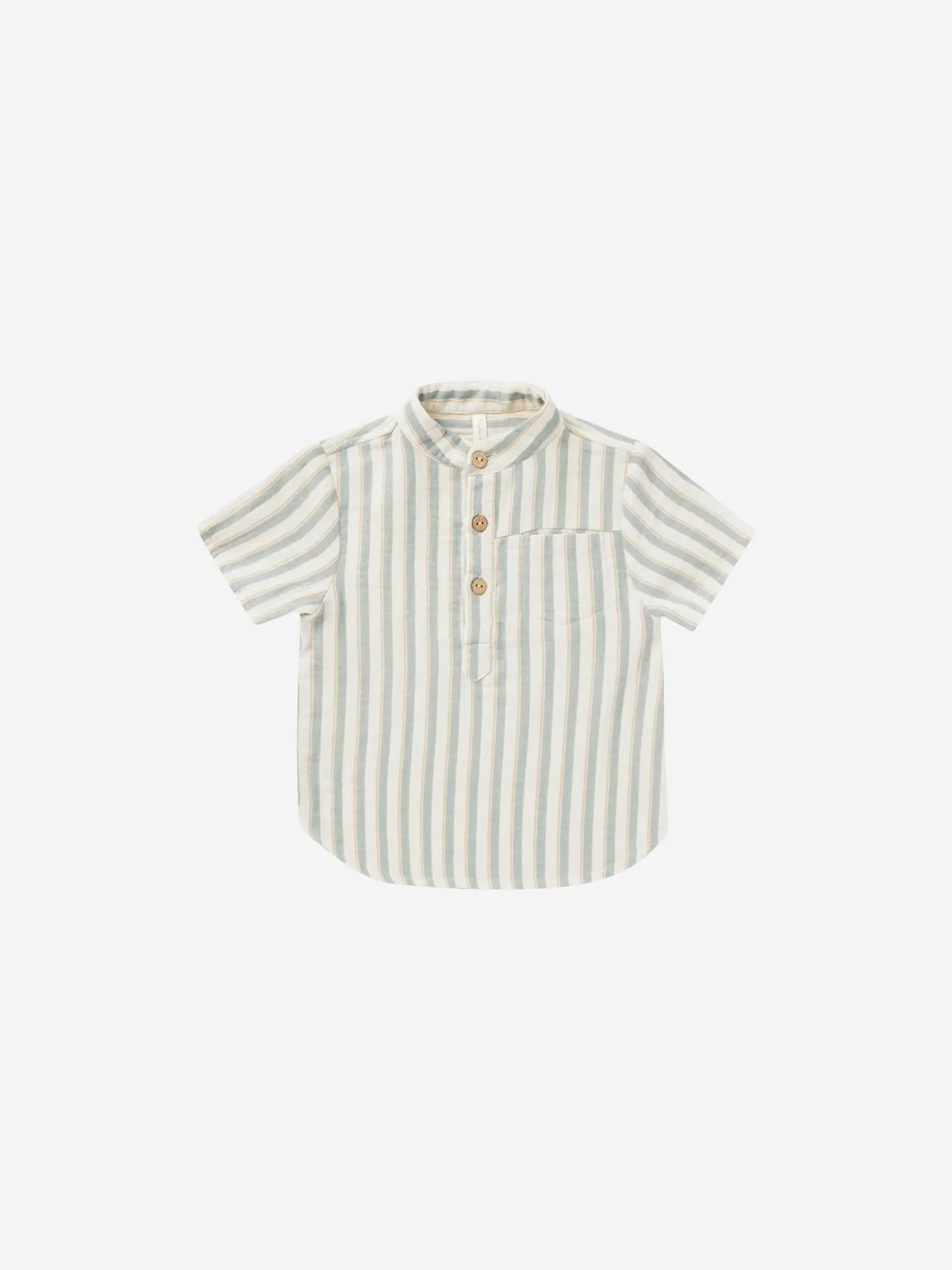 Mason Shirt || Ocean Stripe | Rylee + Cru