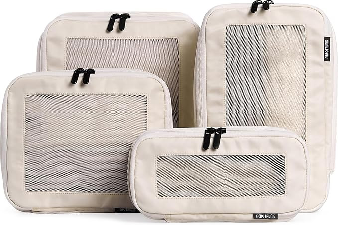 Aerotrunk Compression Packing Cubes for Travel - Luggage Organizer Bags - Double Zipper Packing C... | Amazon (US)