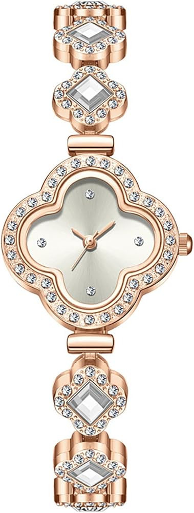 ADSBIAOYE Luxury Women Wrist Watches Unique Rose Gold Diamond Bracelet Watch Fashion Dress Quartz... | Amazon (US)