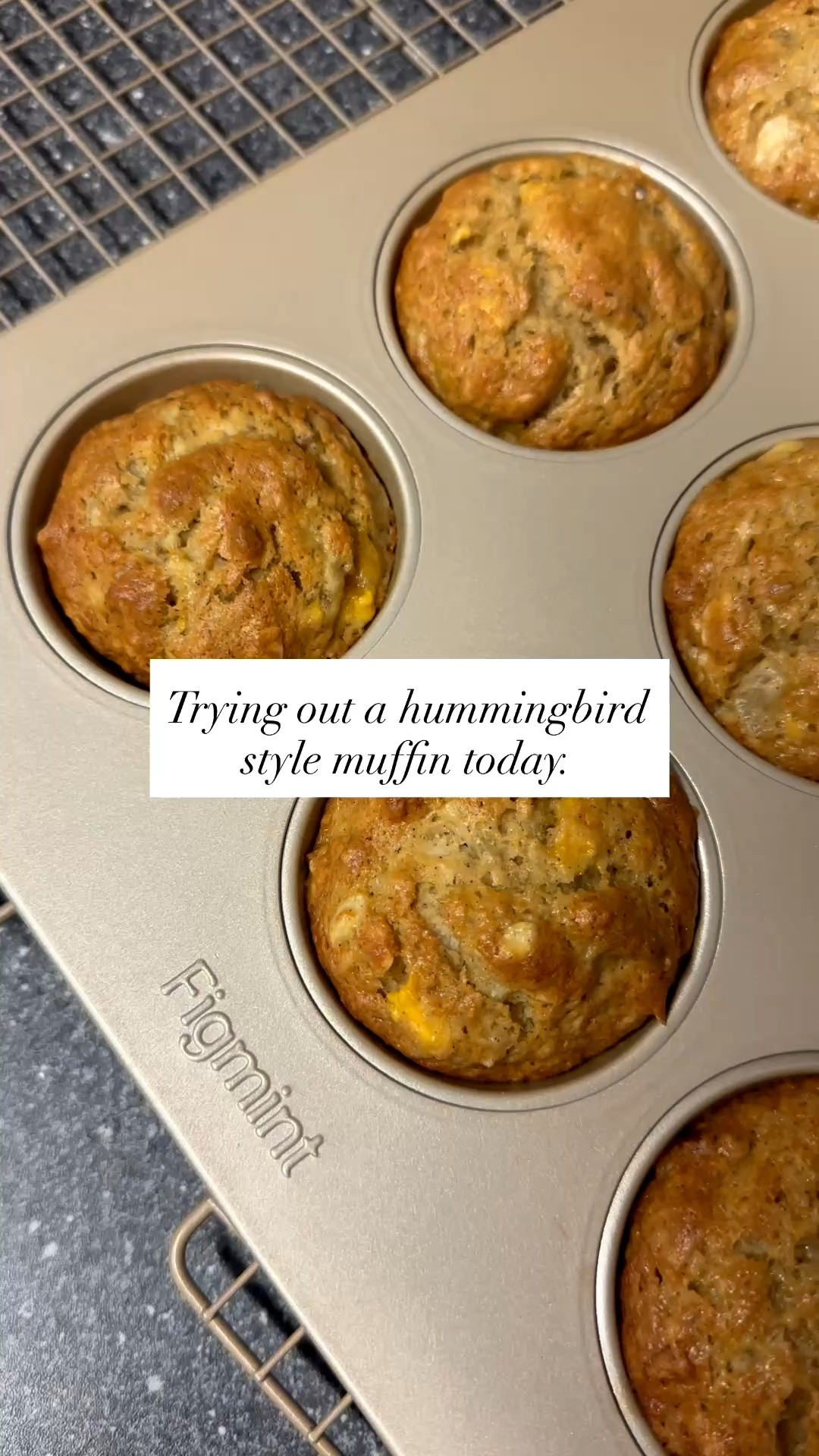 Trying out a hummingbird style muffin recipe today.￼