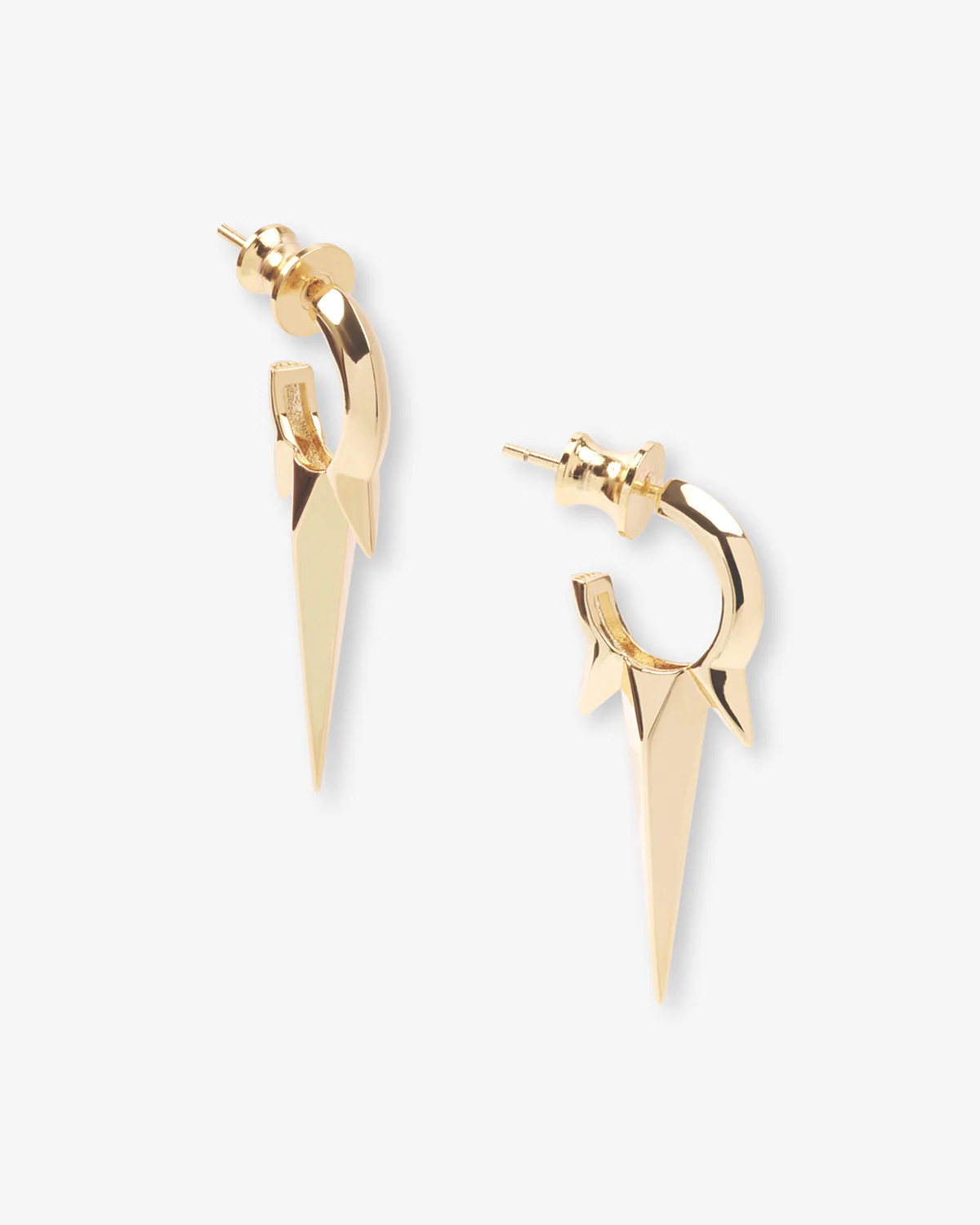 Gabriella Smooth Triple Spike Earrings | Melinda Maria