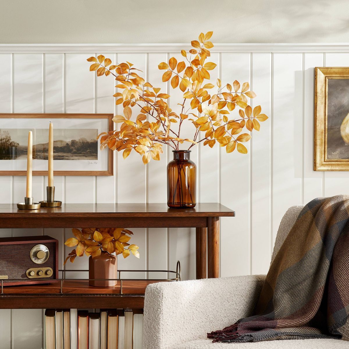 Faux Golden Ash Leaf Fall Arrangement - Hearth & Hand™ with Magnolia | Target