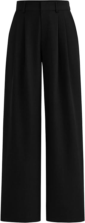 PRETTYGARDEN Women's Summer Work Pants Elastic High Waisted Straight Leg Business Casual Dressy T... | Amazon (US)
