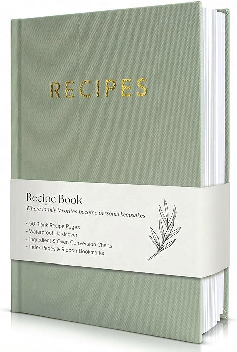ZICOTO Aesthetic Blank Recipe Book with Waterproof Cover - The Perfect Recipe Notebook To Write I... | Amazon (US)
