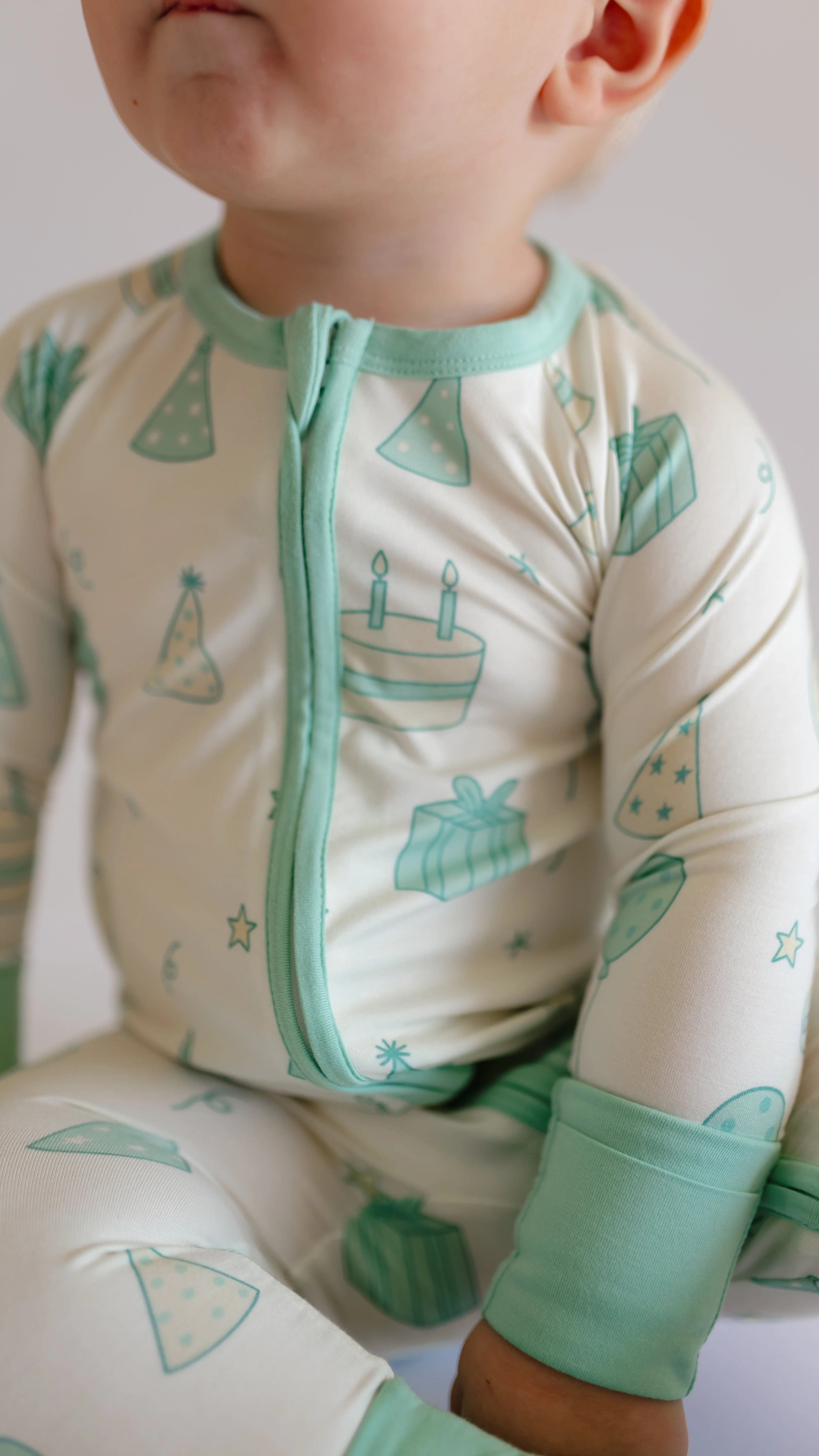 Infant Romper in Birthday Hats | Silks Design