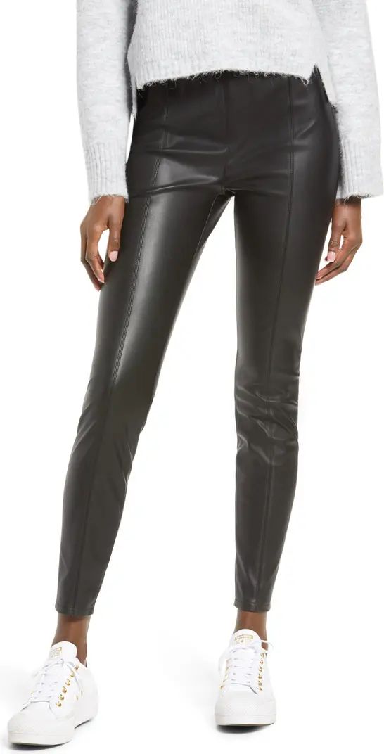 Night Walks Faux Leather Leggings | Nordstrom